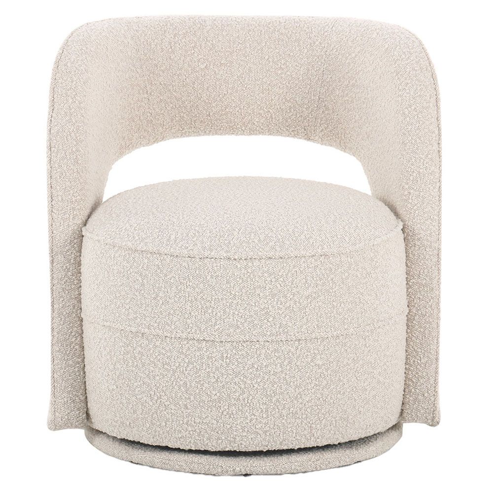 SOPHIE SWIVEL CHAIR, Color: BOUCLE IVORY