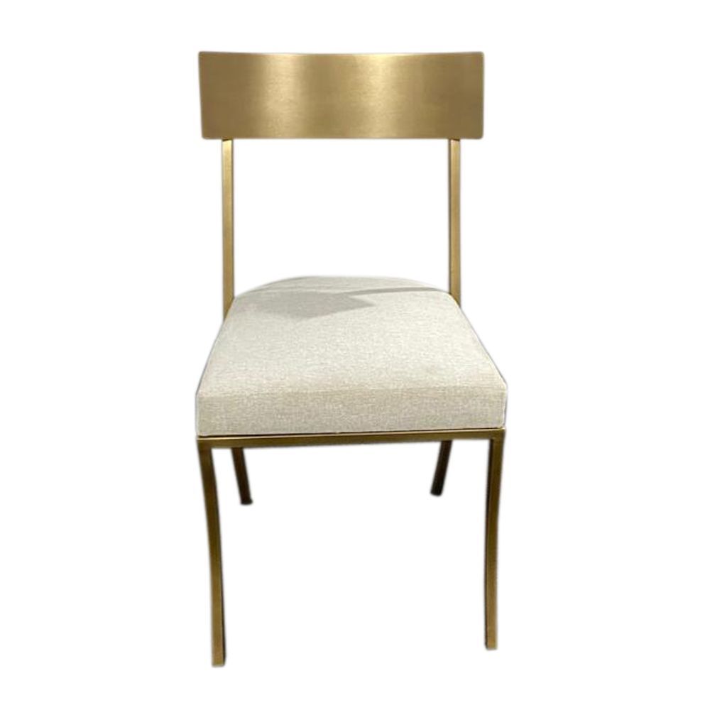 BRIO DINING CHAIR, Color: ANTIQUE GOLD, FAGU SNOW 06