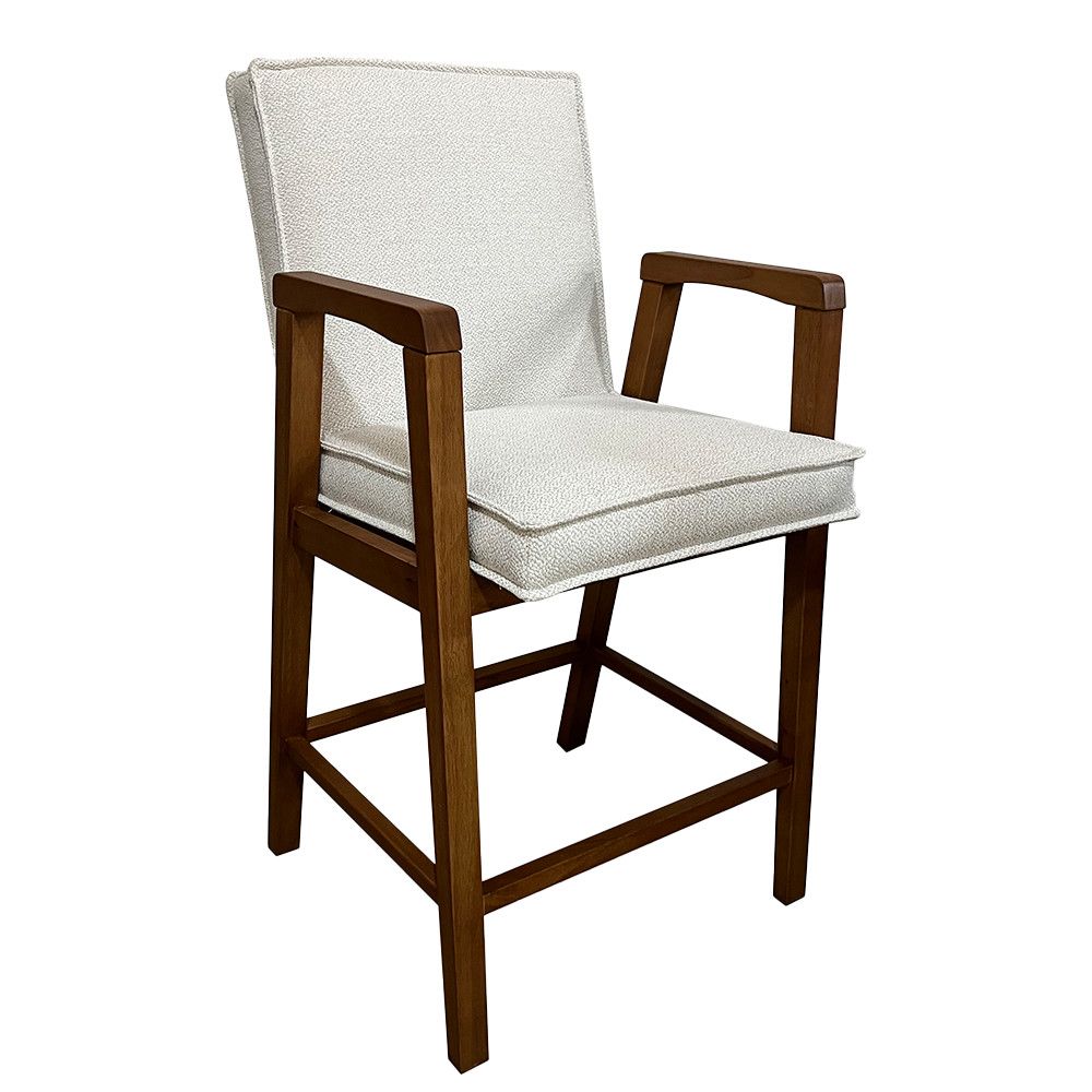 EMERI COUNTER STOOL, Color: GUSTO WHITE, CHERRY GREY