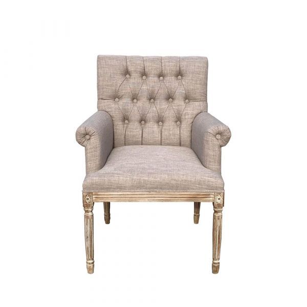 OPHELIA ARM CHAIR, Color: LINEN KW
