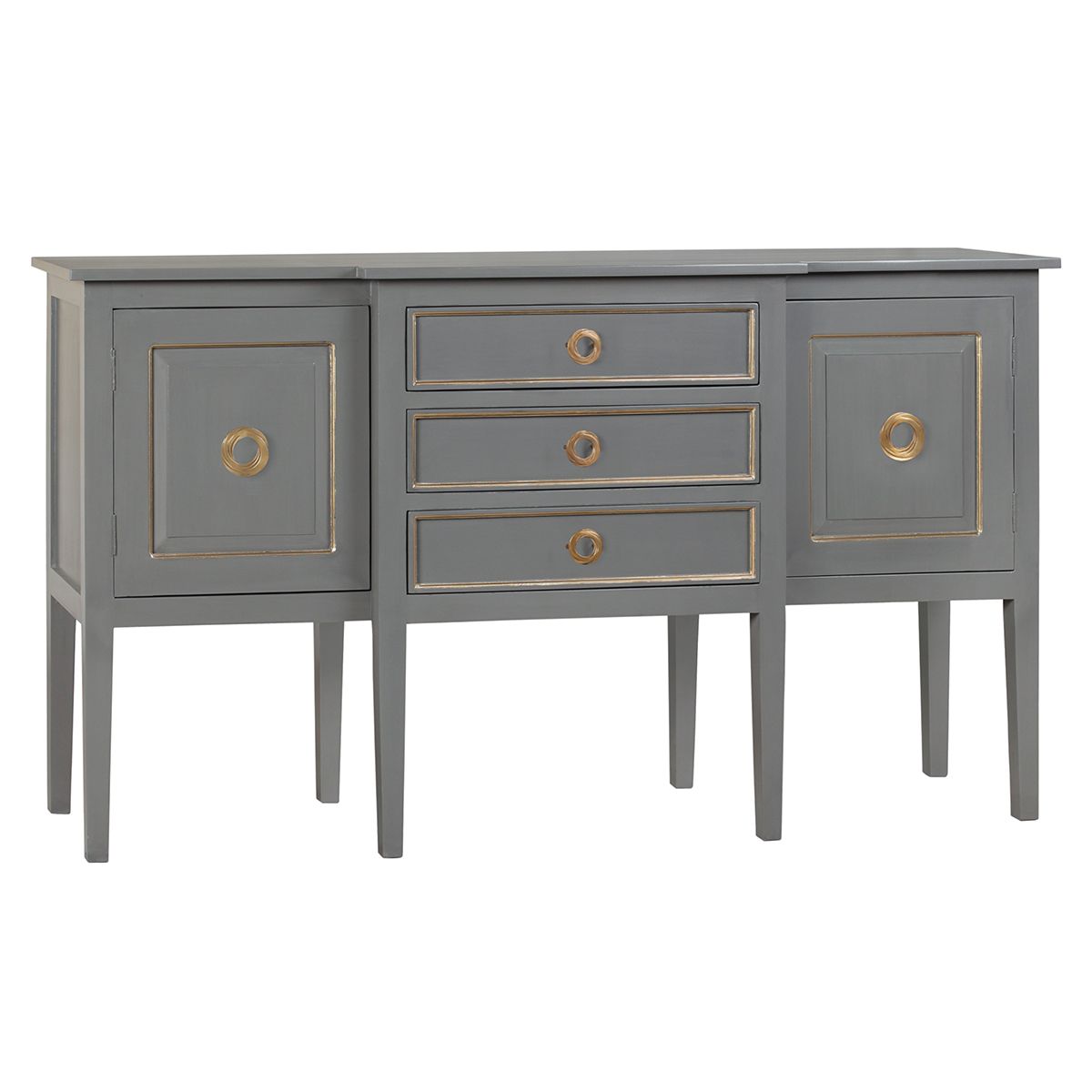 GILDED HAMPTON SIDEBOARD, Color: DARK GRAY