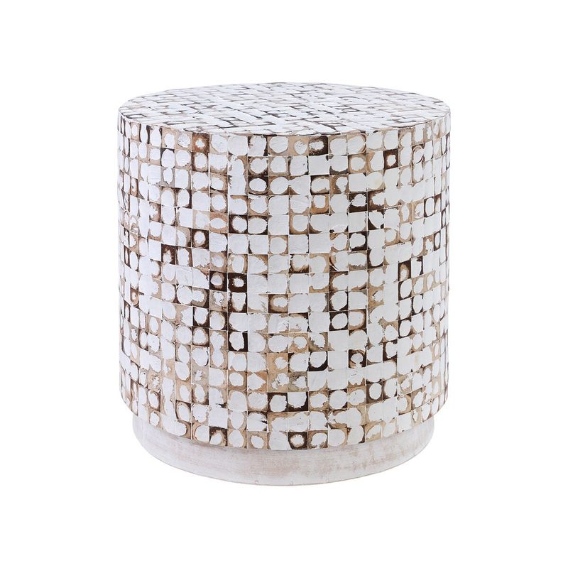 COCONUT ROUND END TABLE