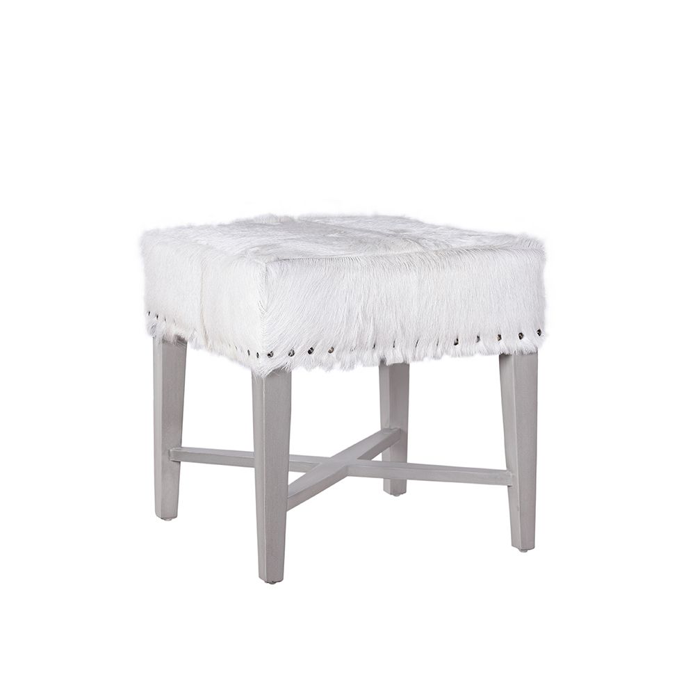 TAPERED OTTOMAN, Color: SMOKE GRAY
