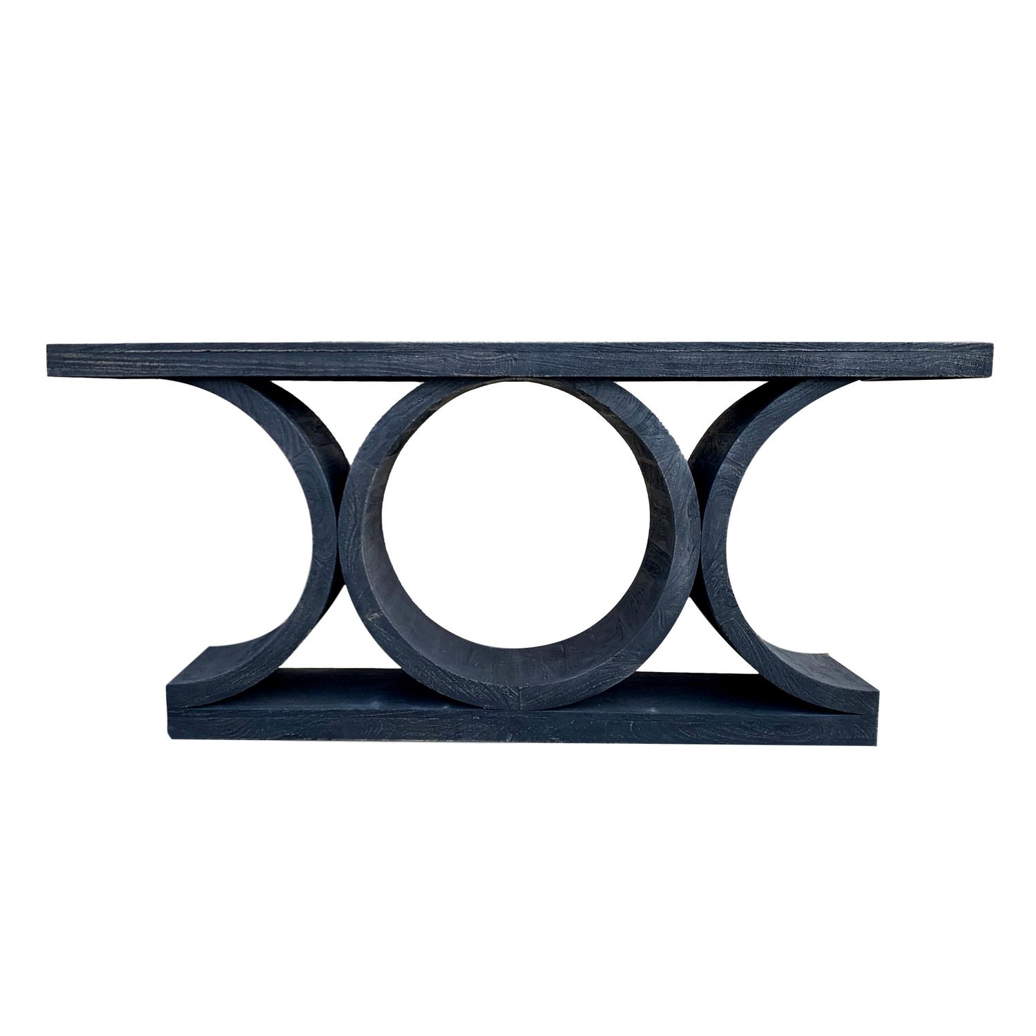 GATSBY CONSOLE TABLE, Color: BLACK WASH, SAND BLASTED