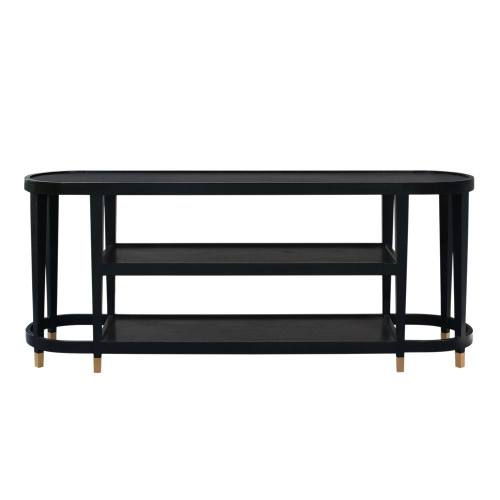 KEATON CONSOLE TABLE, Color: BLACK BEAN