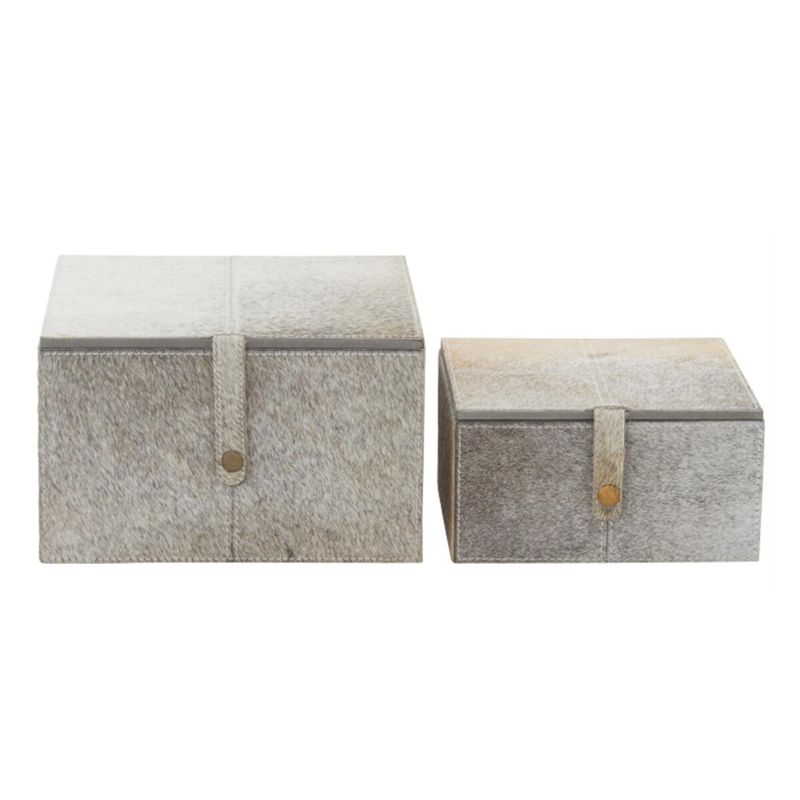 SQUARE HIDE BOX WITH SNAP CLOSURE