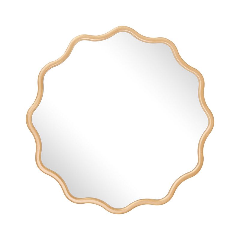 SHELLEY SCALLOPED ROUND MIRROR