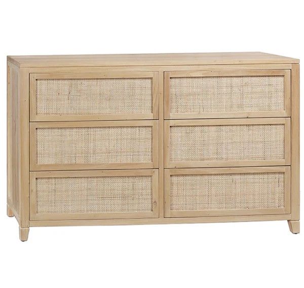 AVA CANE DRESSER, Color: NATURAL BLEACHED