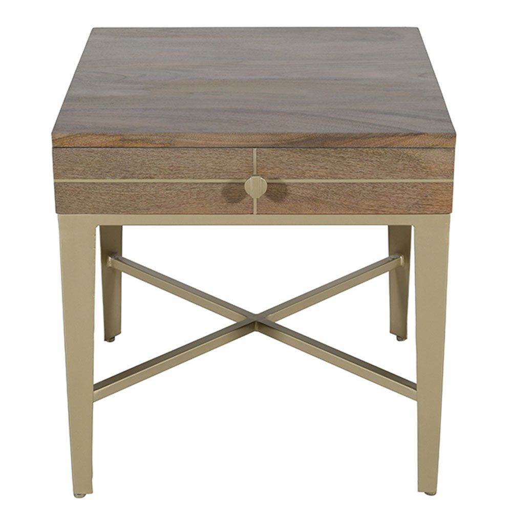 COURTNEY END TABLE, Color: GRAY WASH