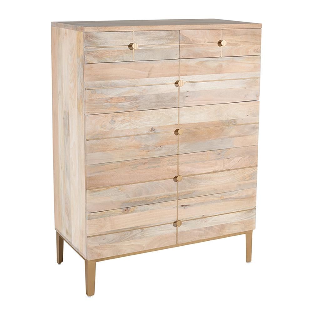 COURTNEY TALL BOY DRESSER - SAND DUNE