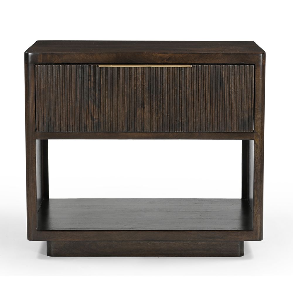 CONRAD NIGHTSTAND, Color: COFFEE BROWN