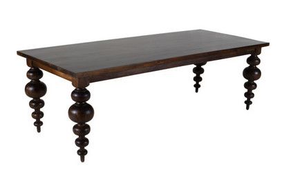 FRIDA RECTANGULAR DINING TABLE, Color: CHESTNUT