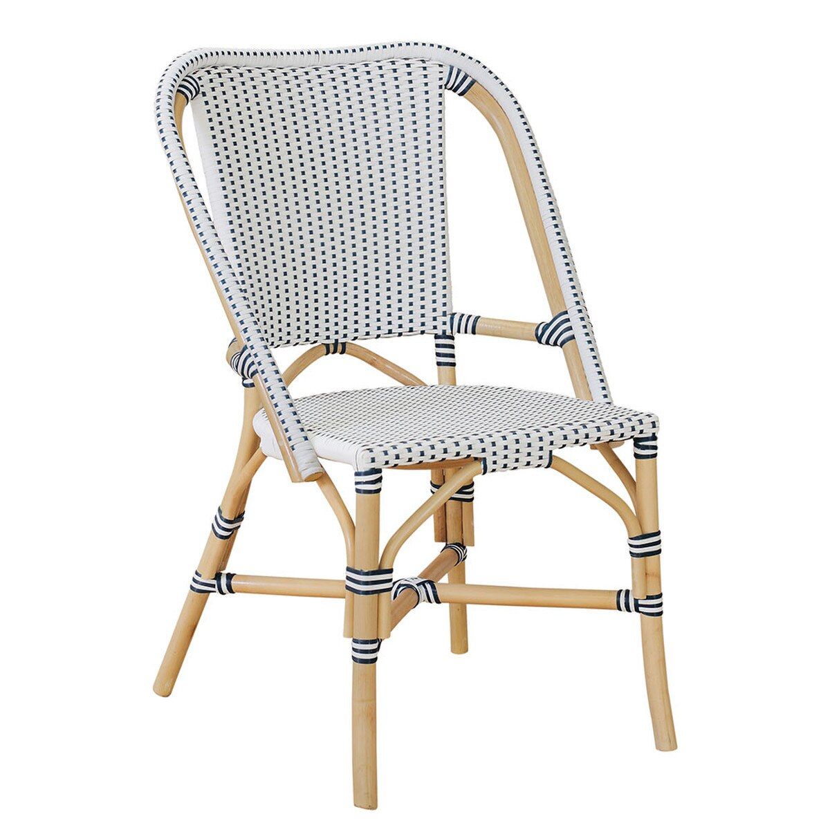 RAVENNA OUTDOOR DINING CHAIRS, Color: NAVY, WHITE SANDS