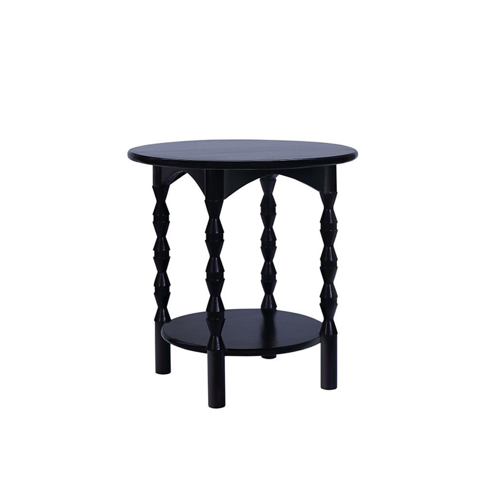 COLETTE SIDE TABLE, Color: BLACK BEAN
