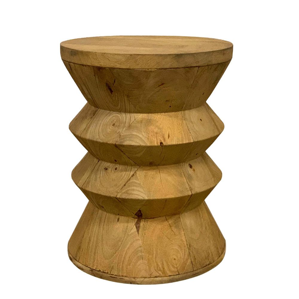 DANA SIDE TABLE, Color: LIME WASH SANDBLASTED
