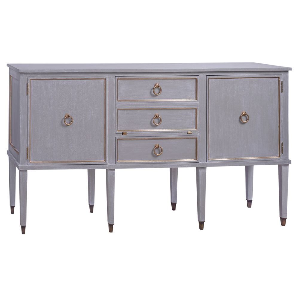 MOLLY BUFFET, Color: GRAY SKIES WHITE WASH