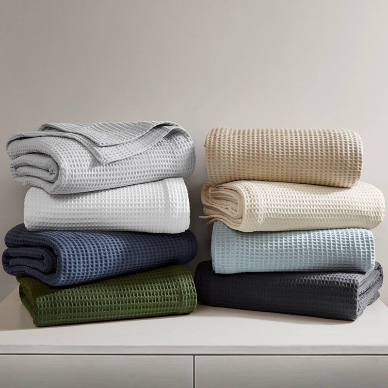 WAFFLE WEAVE COTTON BLANKET