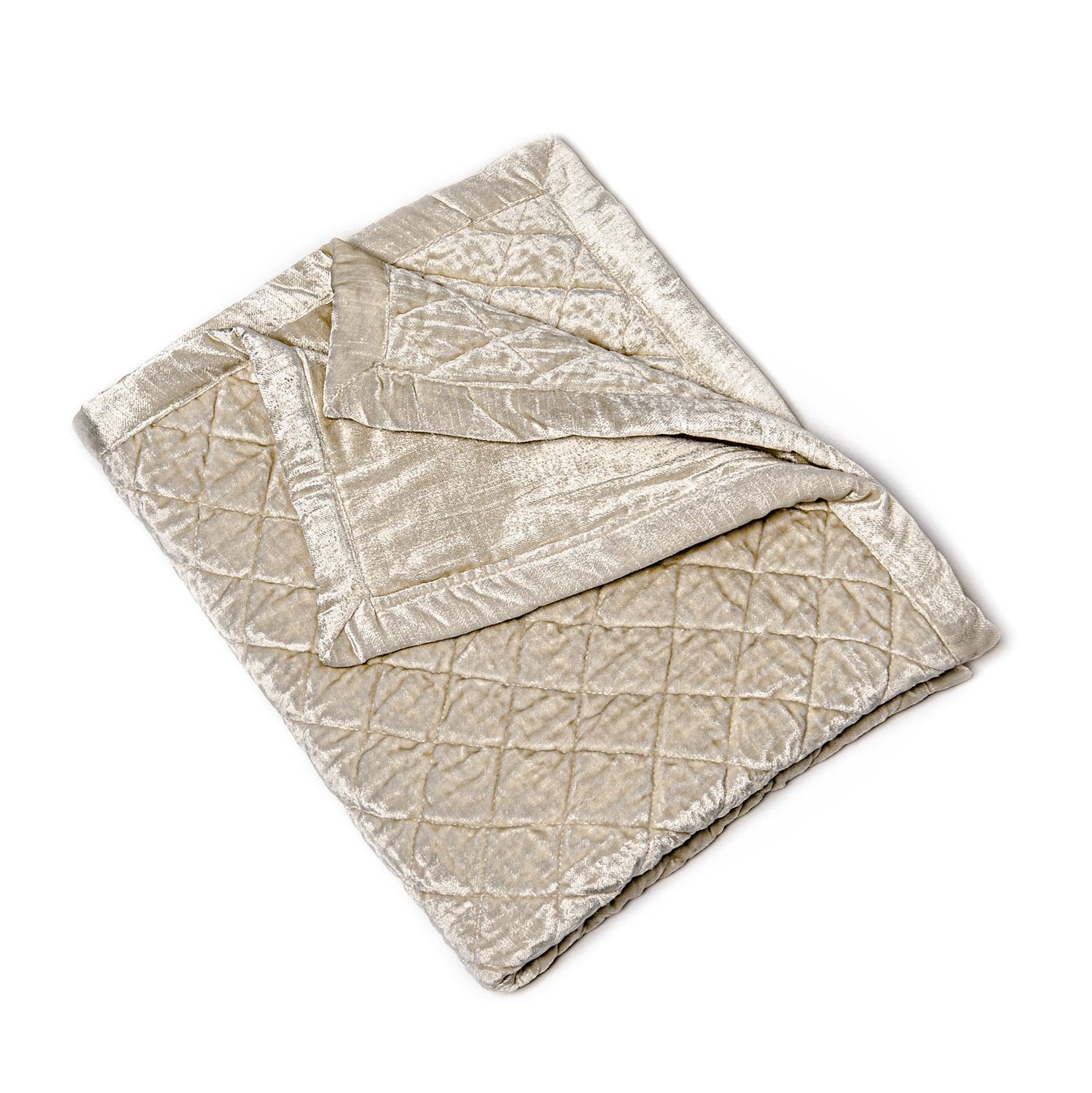 SIMONA RAYON VELVET, Color: OYSTER, Size: QUEEN QUILT