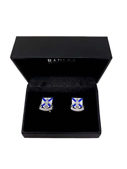BLUE SHIELD CUFFLINKS