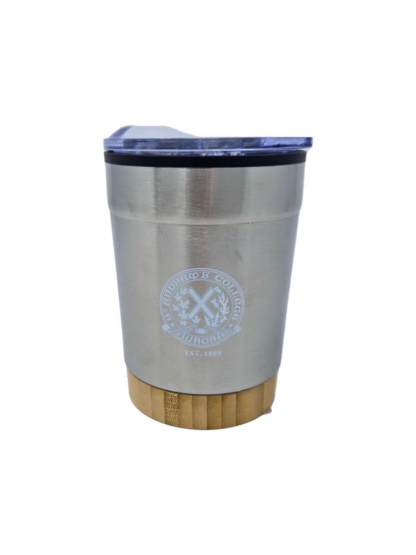 SHORT TRAVEL TUMBLER STAINLESS BAMBOO