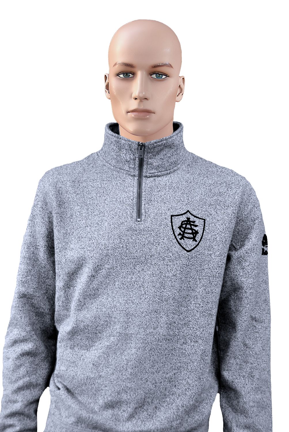 SWEATSHIRT ROOTS QUARTER ZIP, Size: X-SMALL