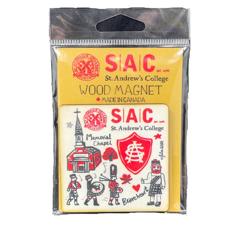 SAC CAMPUS COLLECTION WOOD MAGNET