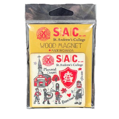 SAC CAMPUS COLLECTION WOOD MAGNET