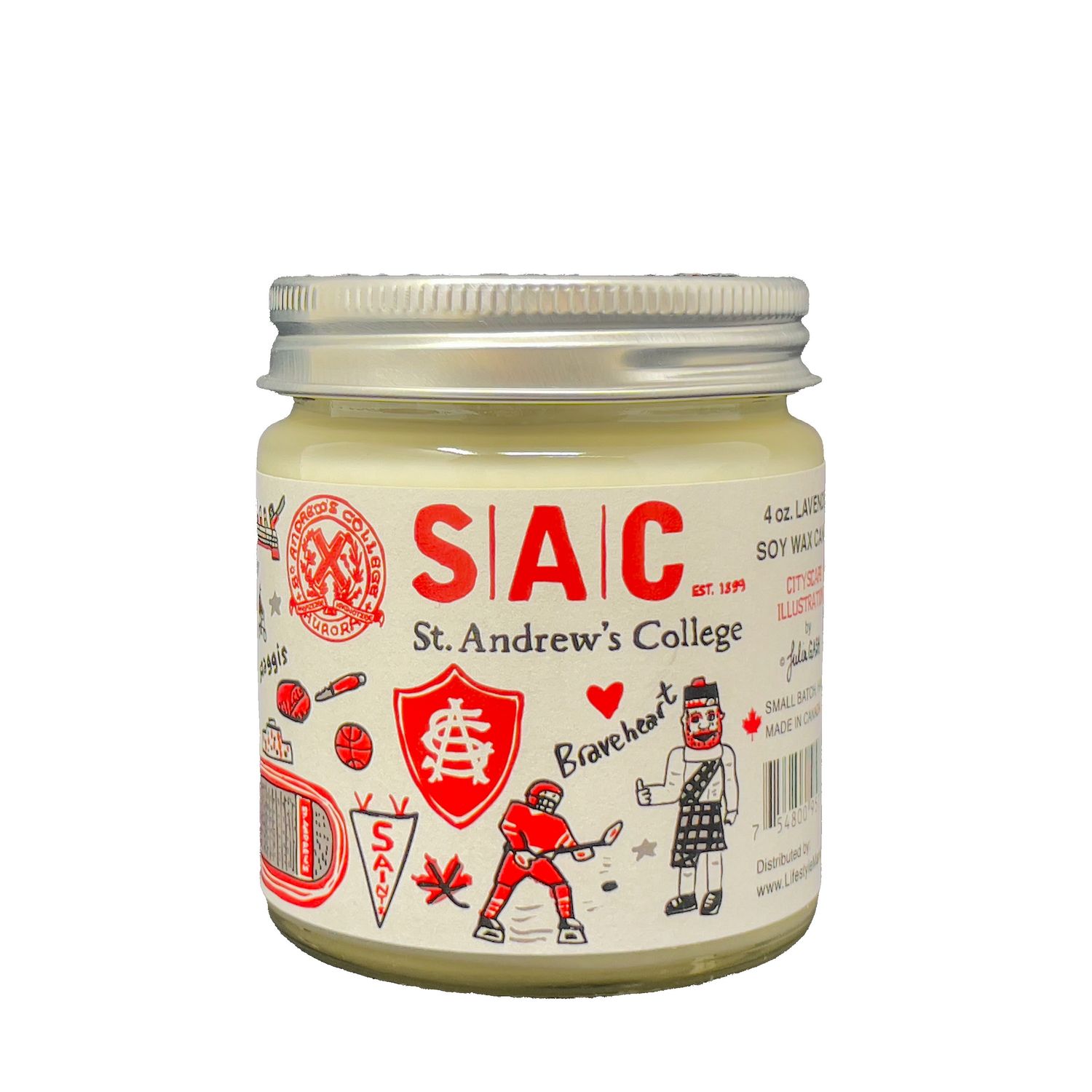 SAC CAMPUS COLLECTION CANDLE, Size: LAVENDER 40Z