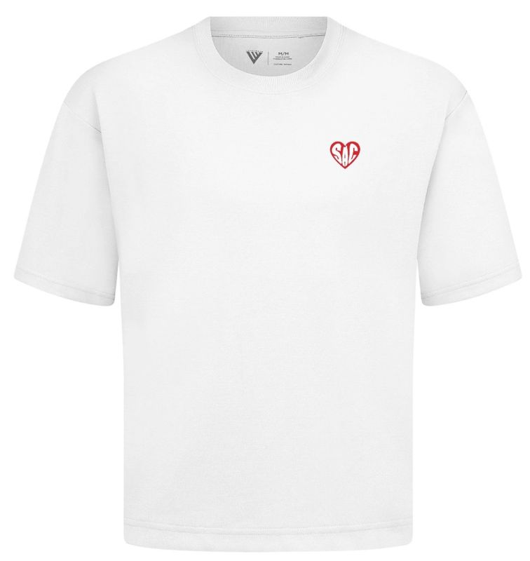 LW LUXE SS T-SHIRT &#39;SAC HEART&#39; 3D PATCH