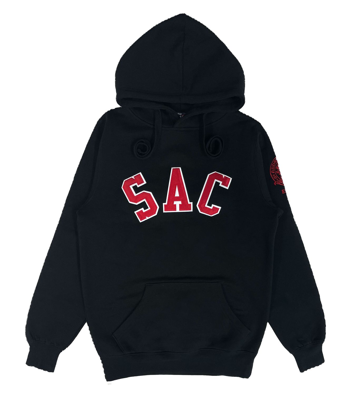 DW ADULT SAC CLASSIC HOODIE, Color: BLACK, Size: XS