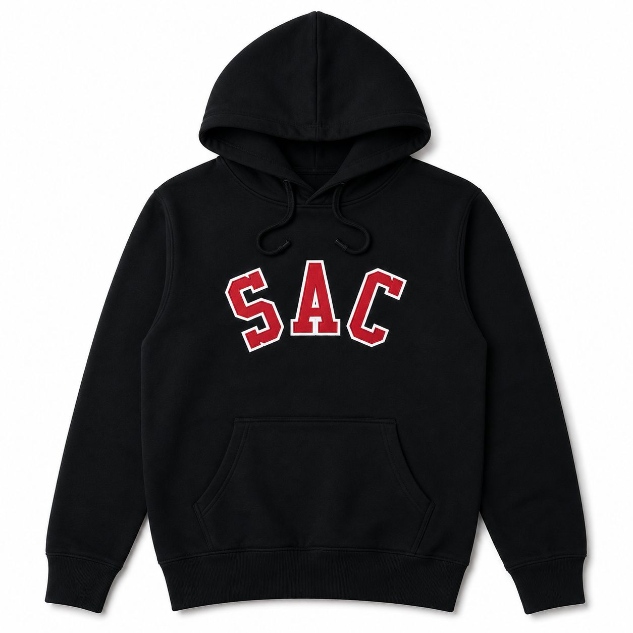 DW ADULT SAC CLASSIC HOODIE, Color: BLACK, Size: XS