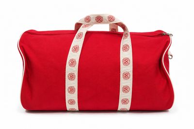DUFFLE BAG CANVAS W 'SAC CREST' STRAP