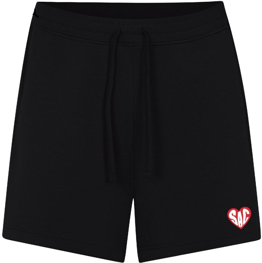 LW LUXE SHORT 'SAC HEART' 3D PATCH, Color: BLACK, Size: XS