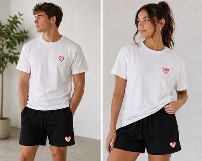 LW LUXE SHORT 'SAC HEART' 3D PATCH