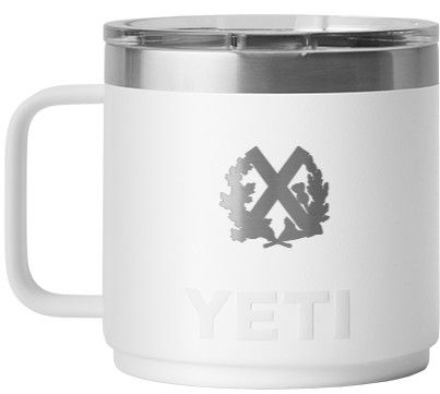 YETI RAMBLER STACKABLE MUG, Color: WHITE, Size: 414 ML / 14 OZ