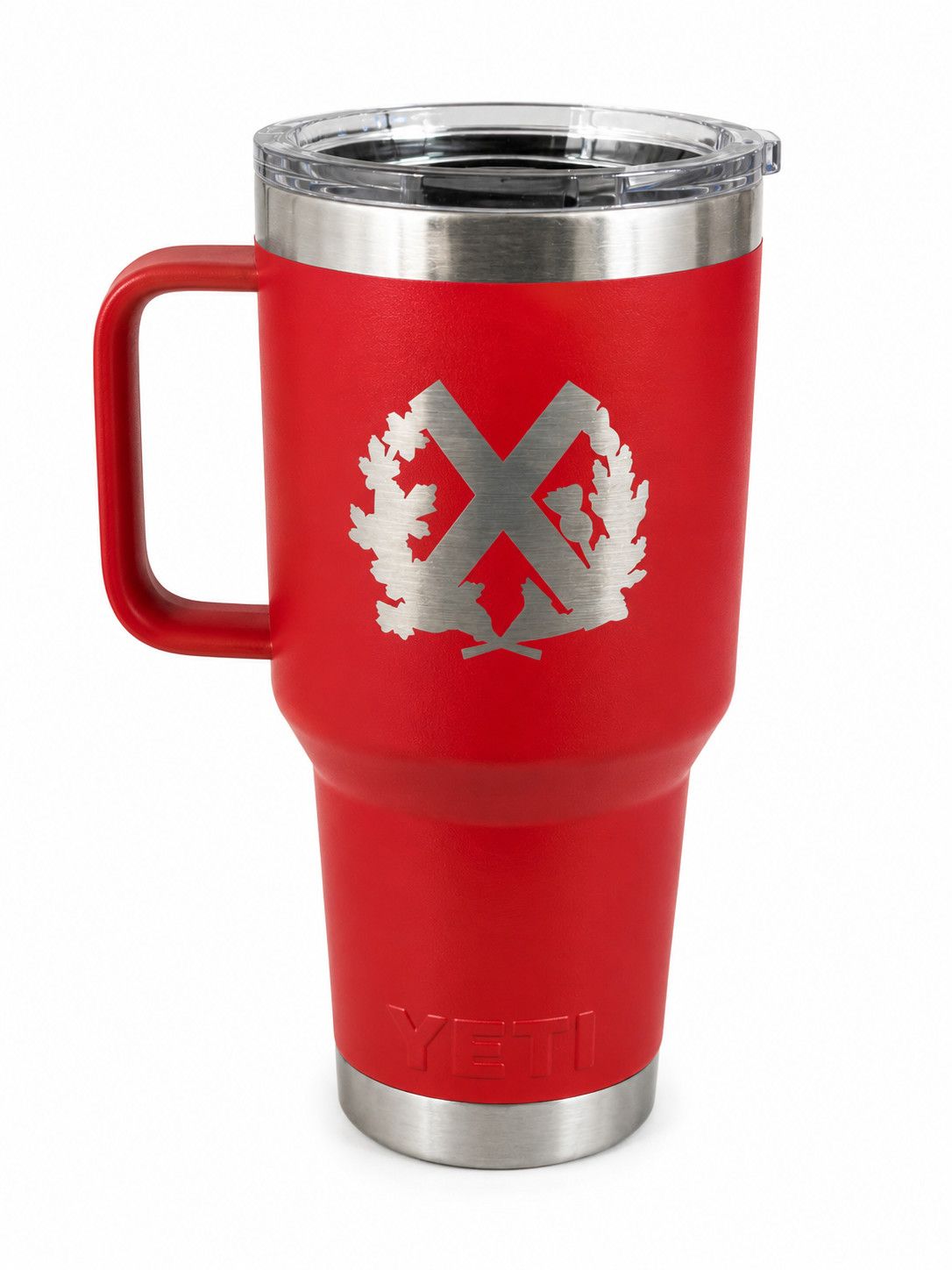 YETI RAMBLER 30OZ TRAVEL MUG, Color: RED