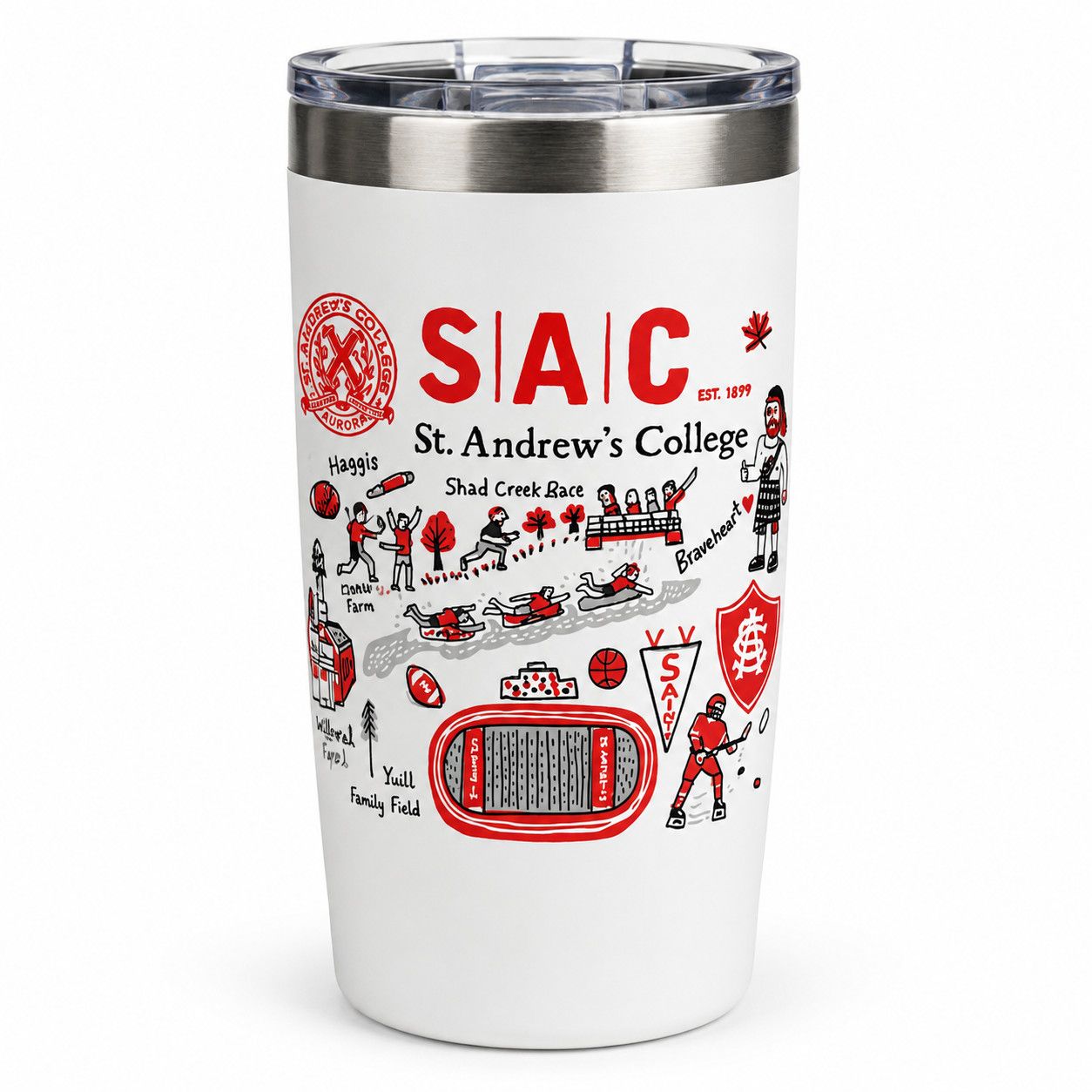 SAC CAMPUS COLLECTION TRAVEL MUG, Size: 20OZ