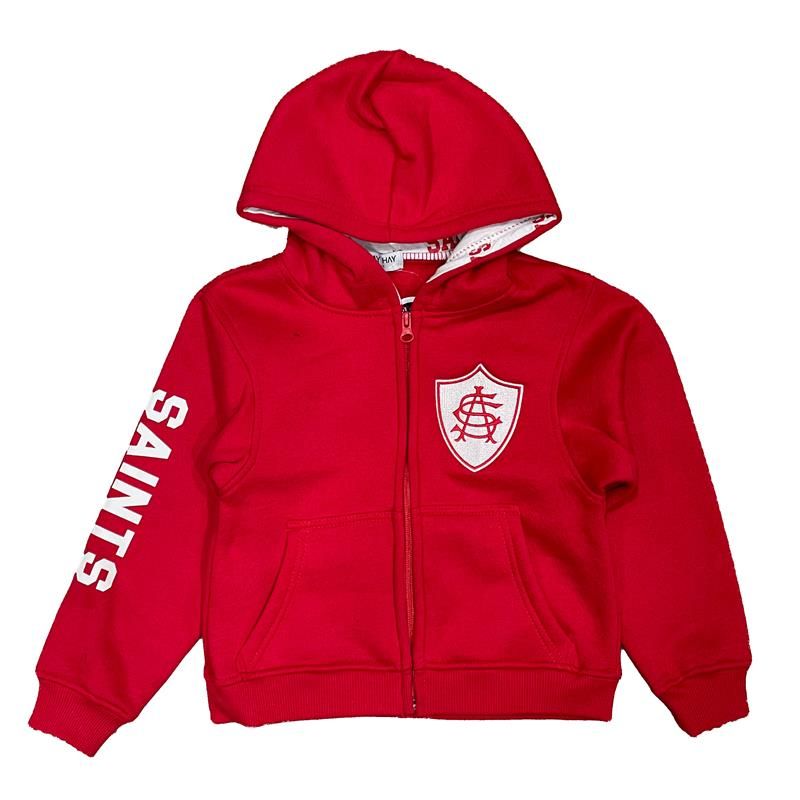 FULLZIP YOUTH LOGO HOODIE 'SAC SHIELD', Color: RED, Size: 2T