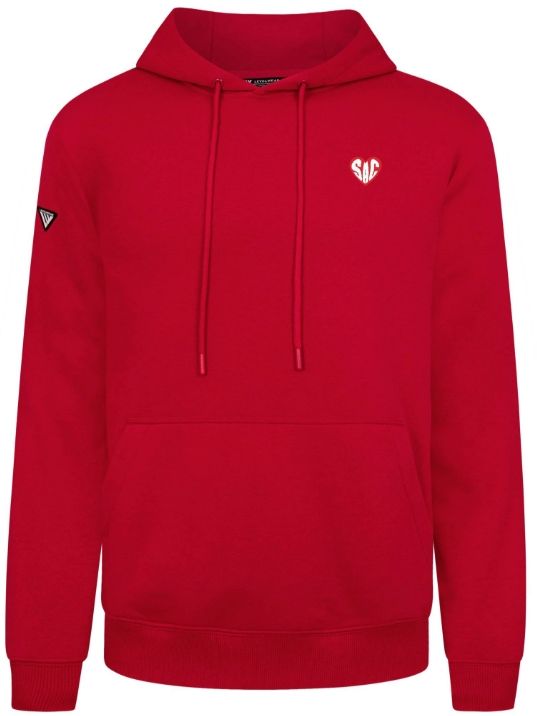 LW PODIUM HOODIE 'SAC HEART' RED, Color: RED, Size: S
