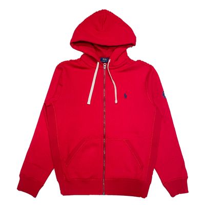RL FLEECE FZ HOODIE 'SAC' RED