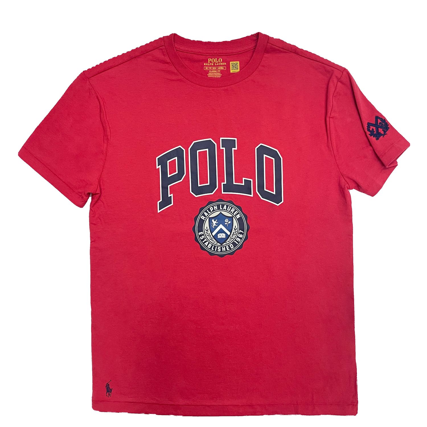 RLXSAC VARSITY POLO SS TEE, Color: RED, Size: XS