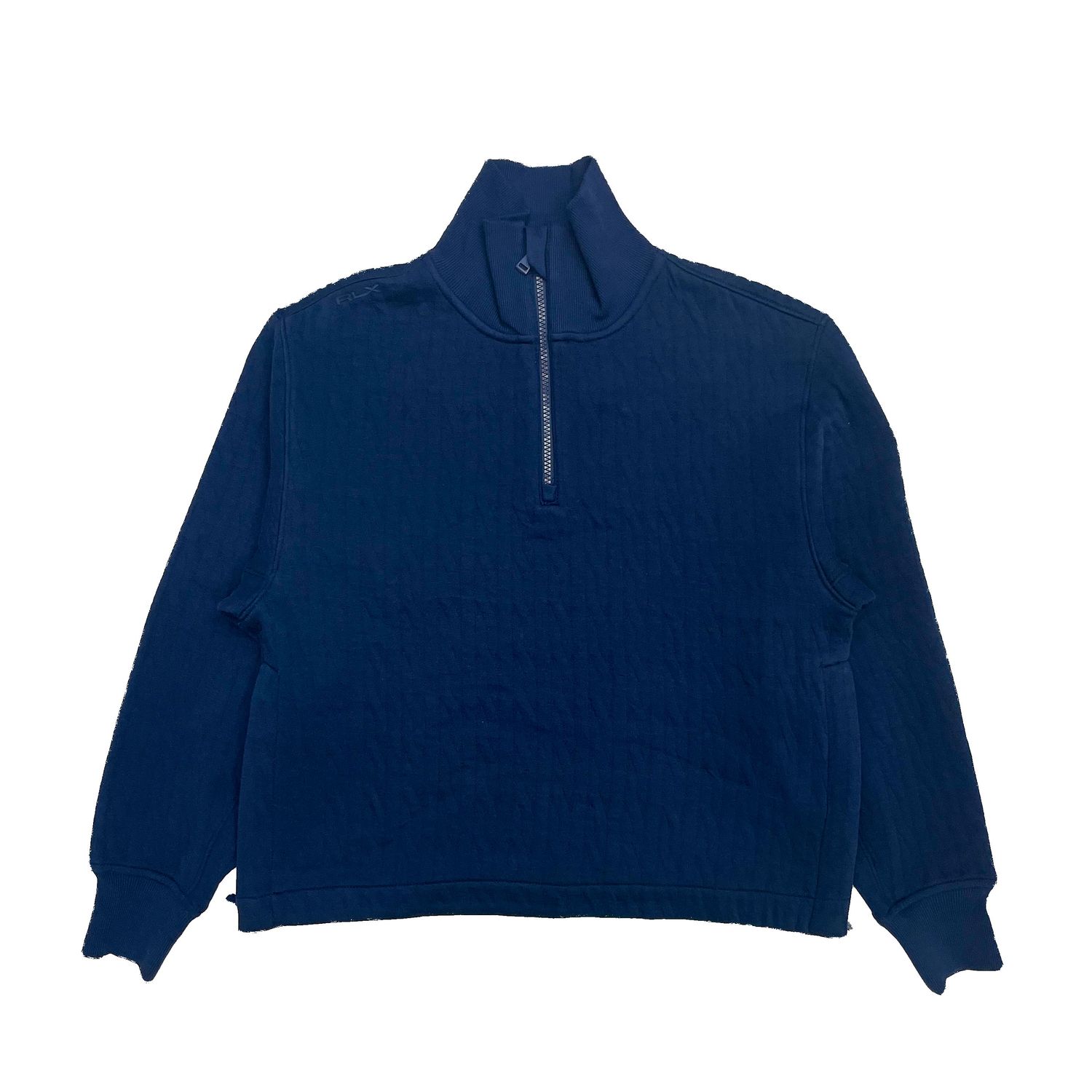 RLX WMS CABLE KNIT 1/2 ZIP PULLOVER, Color: NAVY, Size: XS
