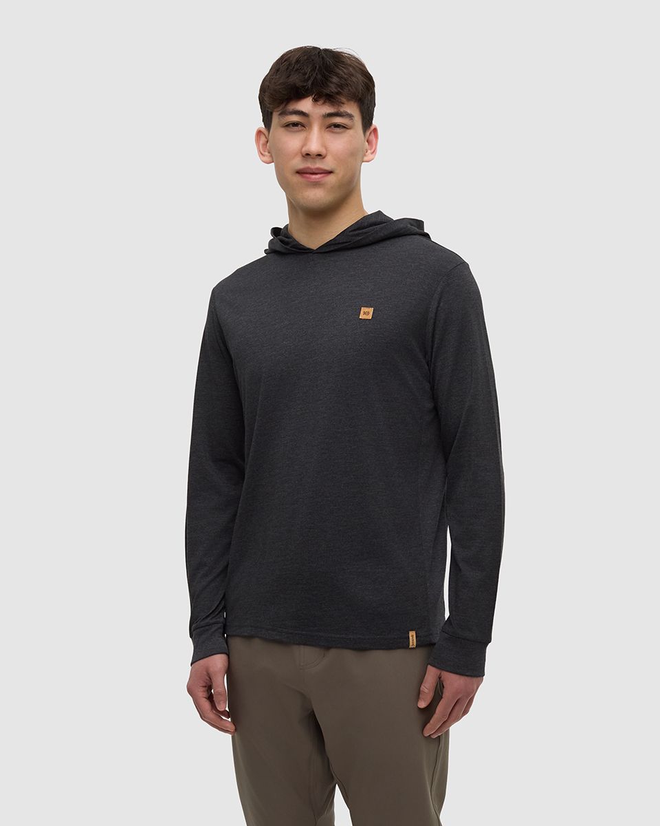 TENTREE BAKER HOODIE, Color: BLACK HTR, Size: M