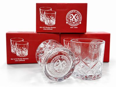 SAC CREST ROCK GLASS 12OZ SET OF 2