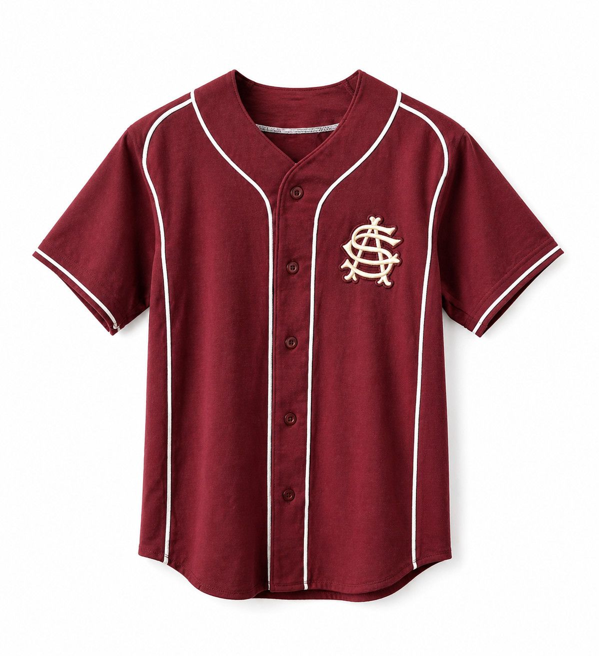 SAC RETRO BASEBALL JERSEY, Color: RED, Size: XS