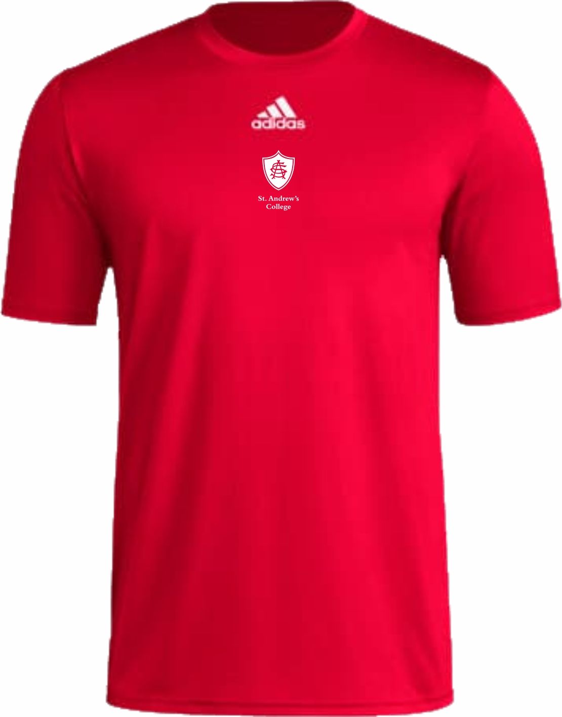 ADIDAS PREGAME SS SHIRT, Color: RED, Size: XS
