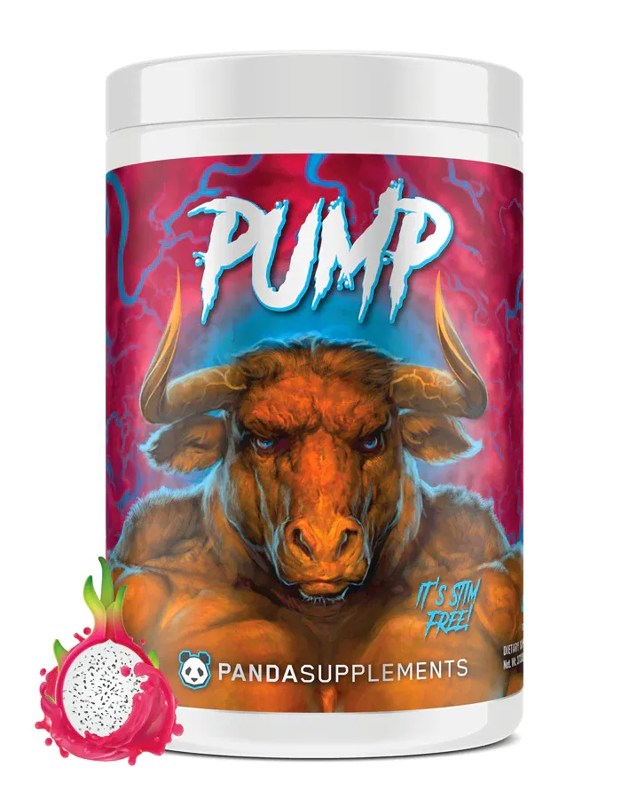 PANDA Pump Non-Stim Nitric Oxide Pre-Workout 40 srv, Flavor: Rainbow DragonFruit