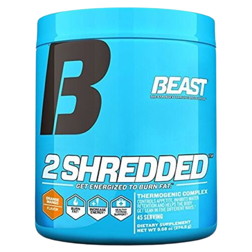 BEAST 2Shredded Fat Burner Powder Orange Mango