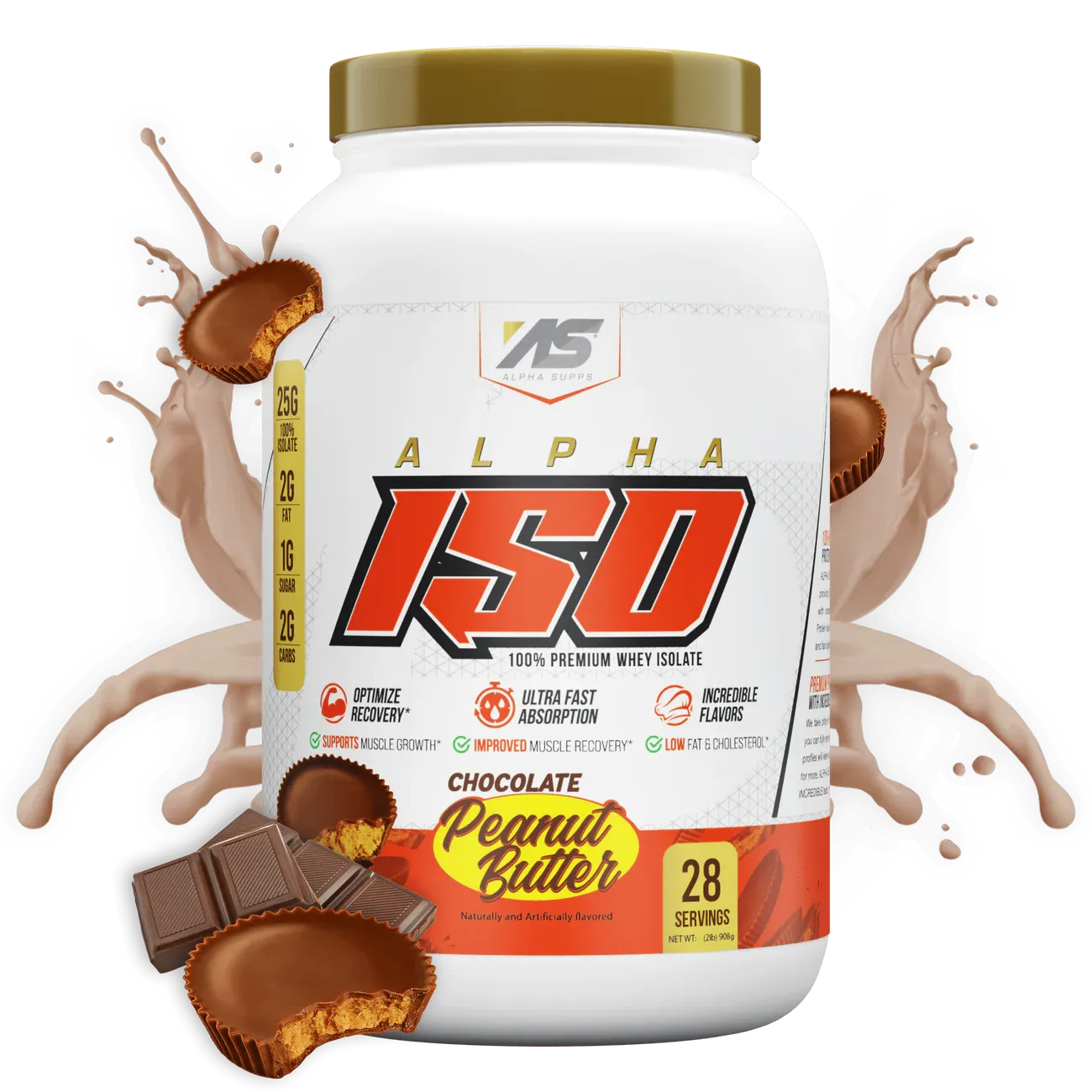 AS Alpha Iso, Flavor: Choc PB, Size: 2lb