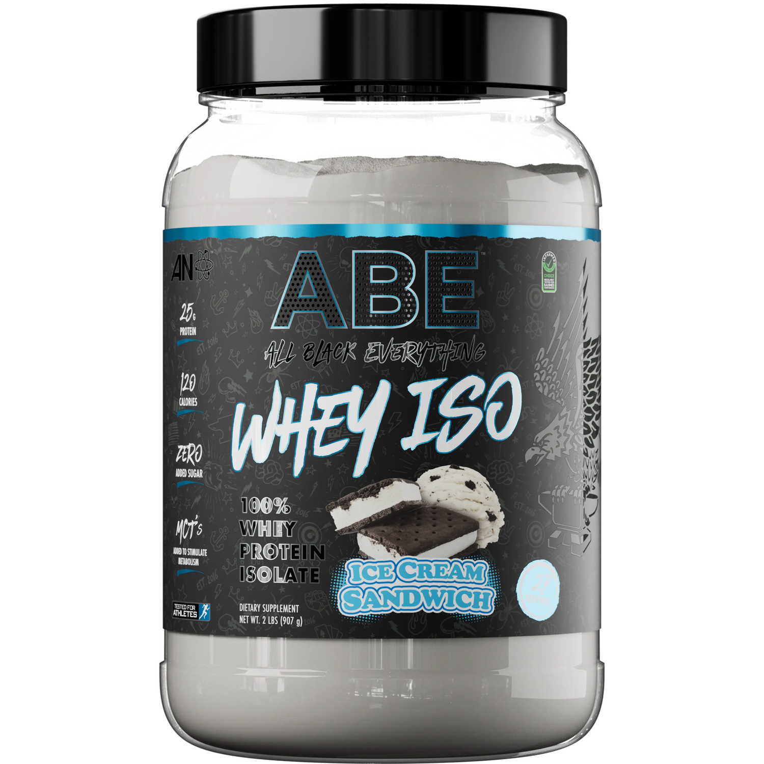 ABE ISO WHEY 2lb, Flavor: Ice cream Sandwhich